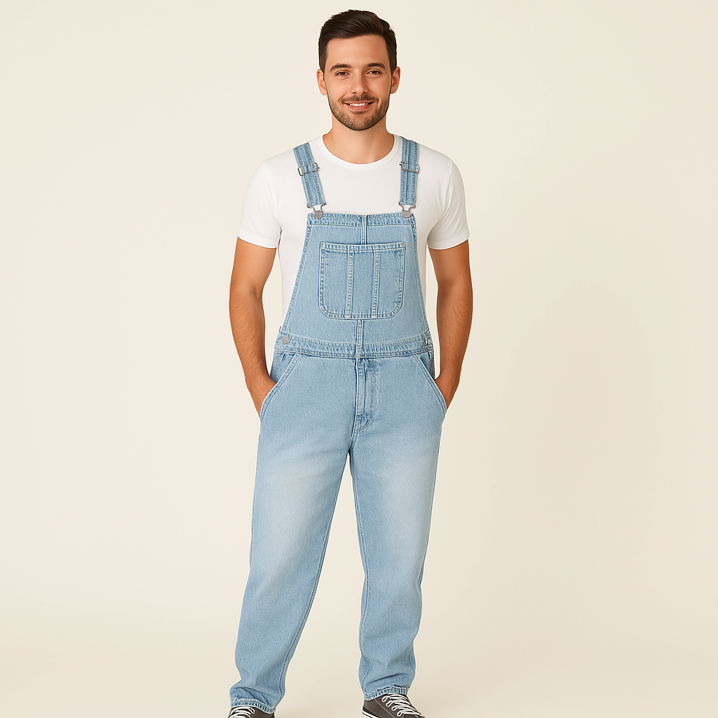 Salopette Bleu en Denim Clair