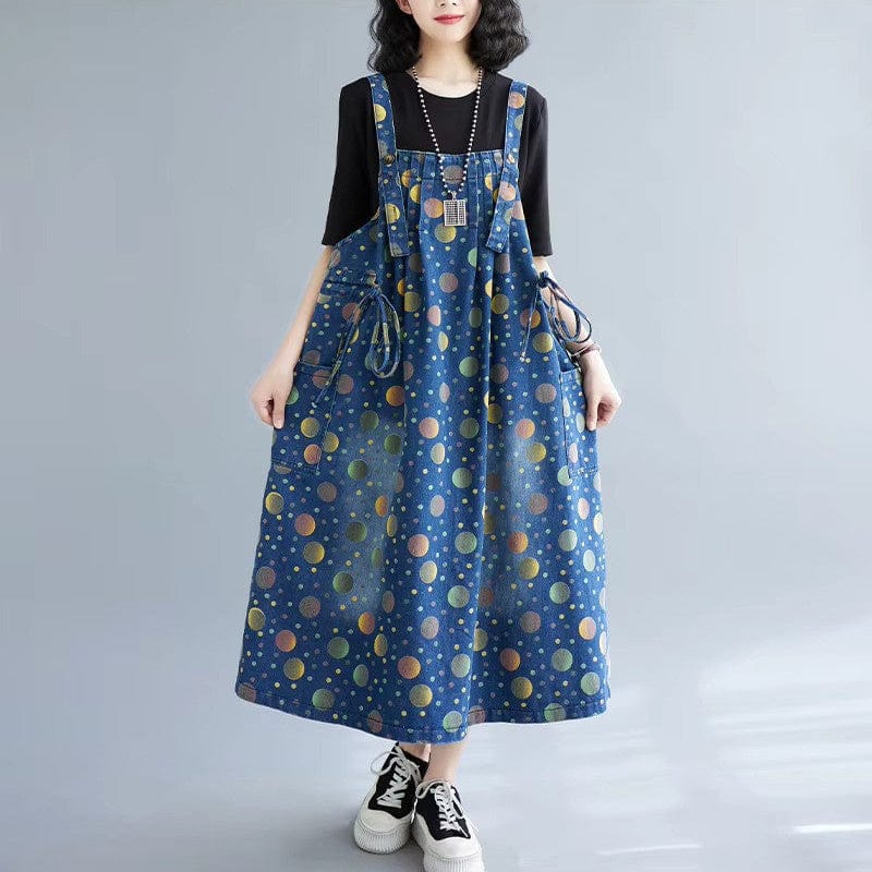 Robe Salopette Bleu Marine