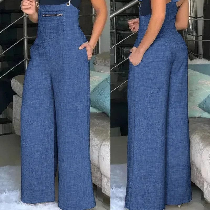 Robe Salopette Bleue Marine