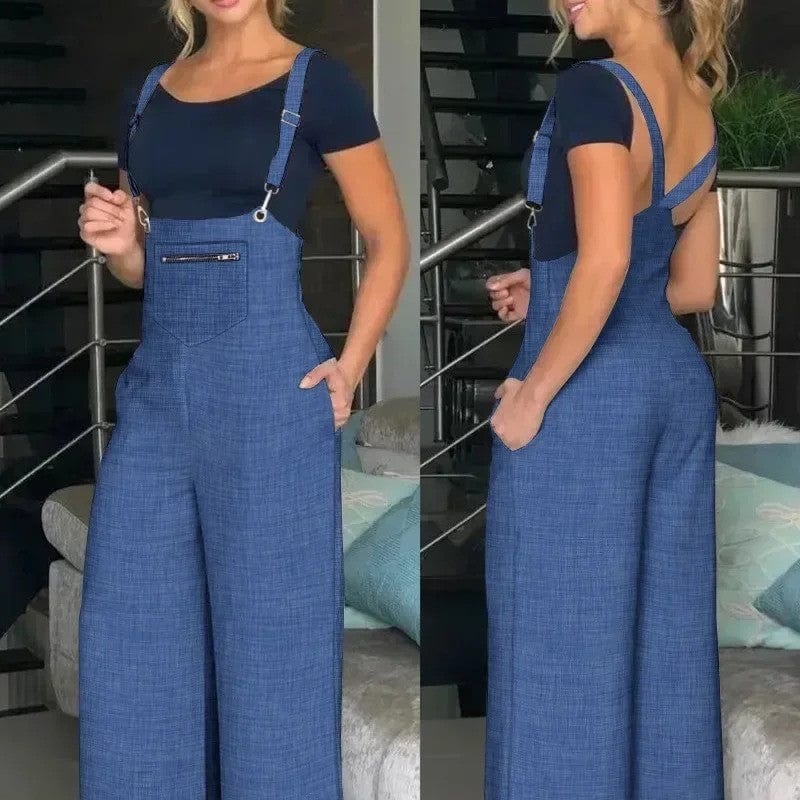 Robe Salopette Bleue Marine