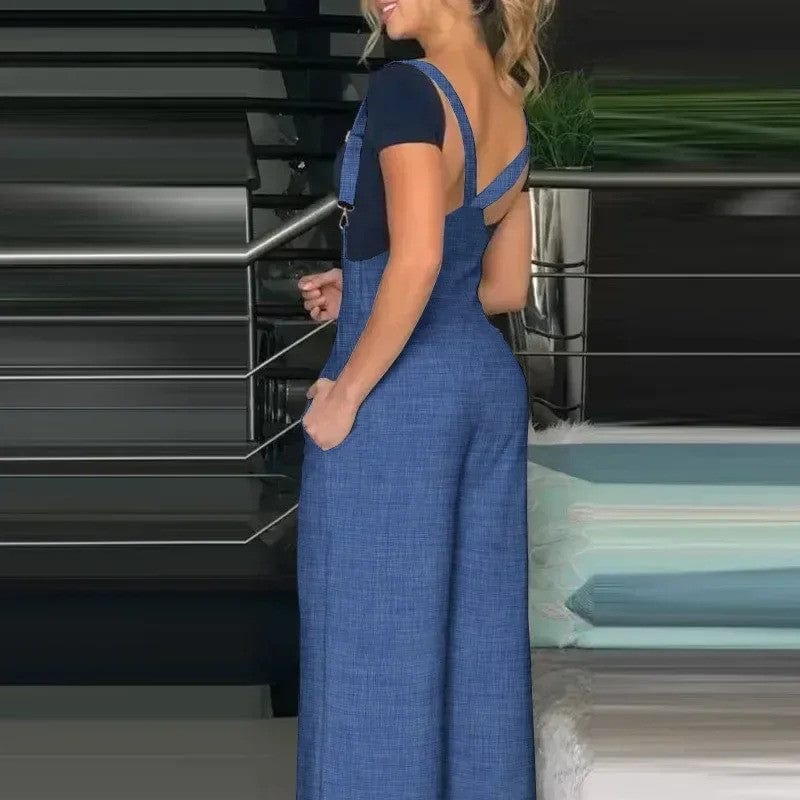 Robe Salopette Bleue Marine