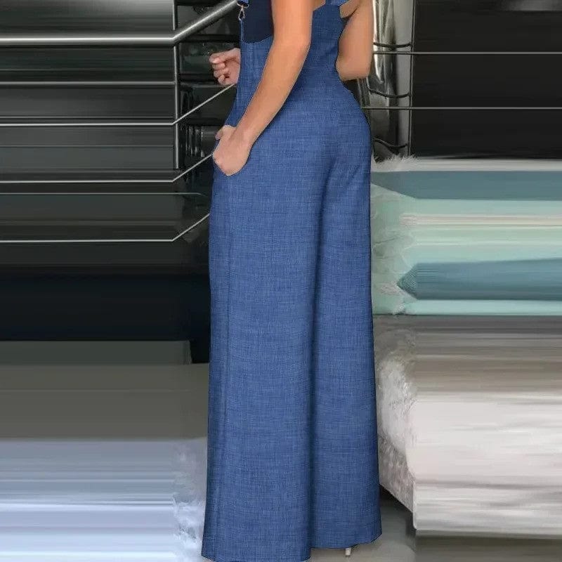 Robe Salopette Bleue Marine