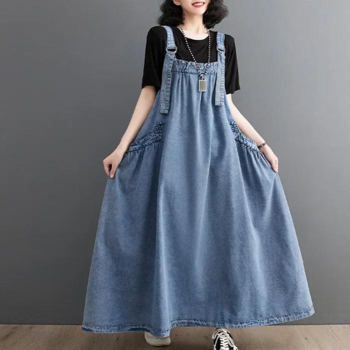 Robe Salopette Jean Longue