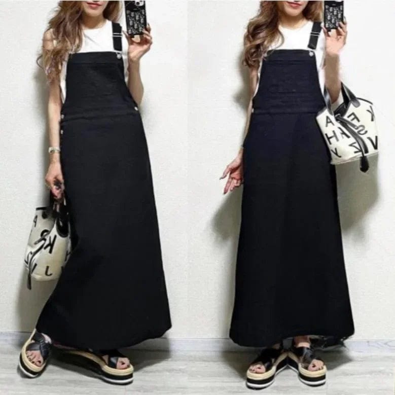 Robe Salopette Jean Noir