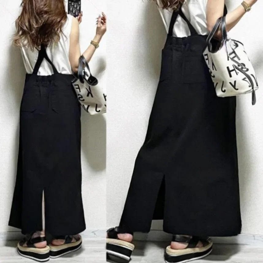 Robe Salopette Jean Noir