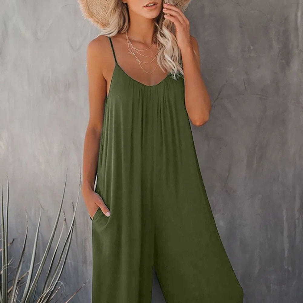 Robe Salopette Verte