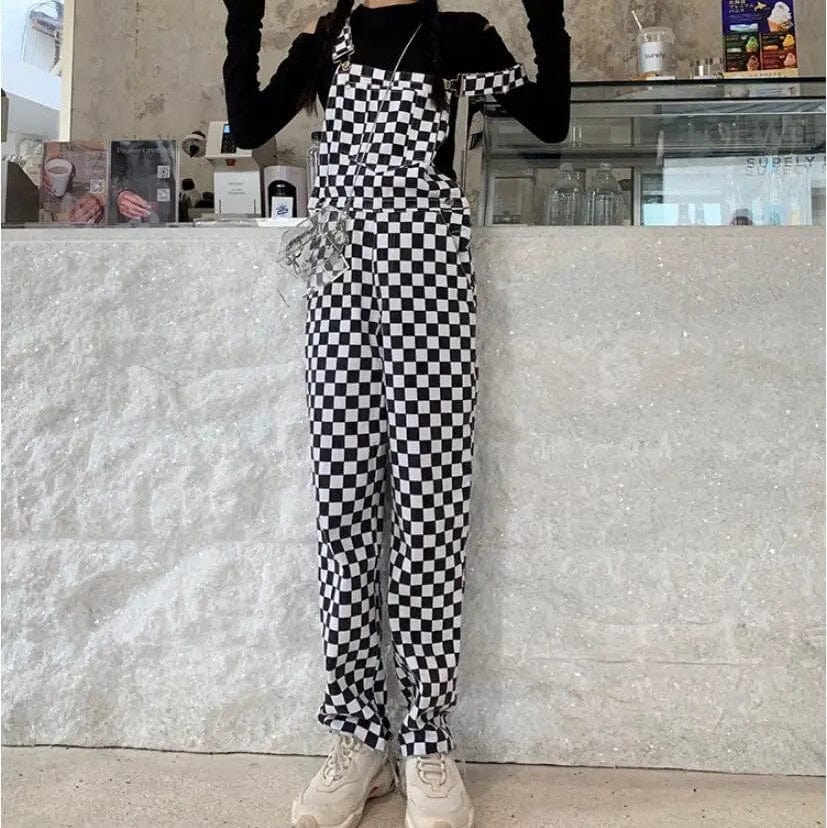 Salopette à Damier