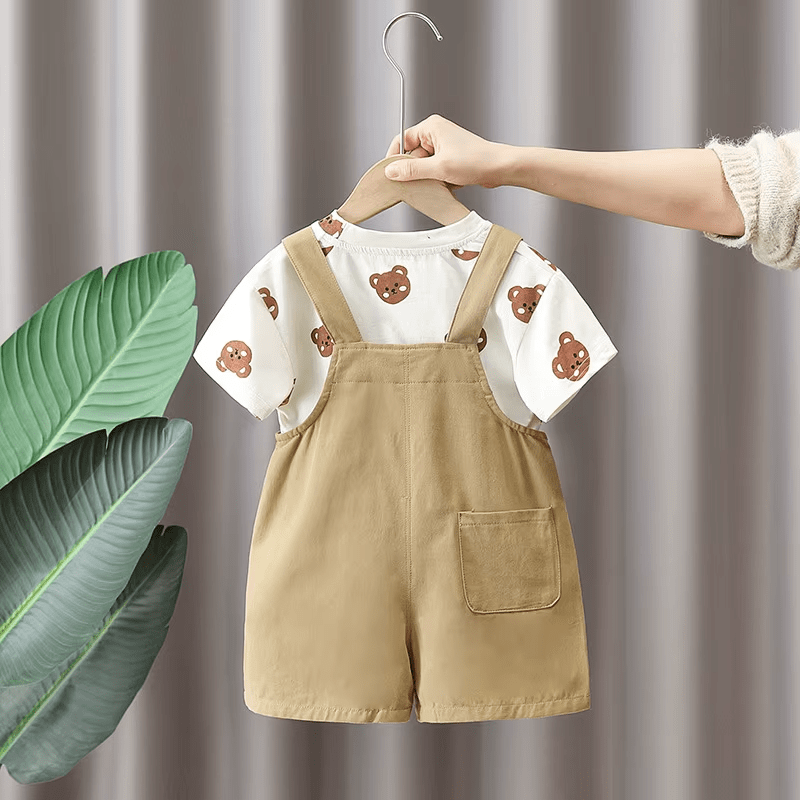 Salopette Beige Bébé