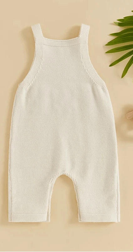 Salopette Blanche Bébé