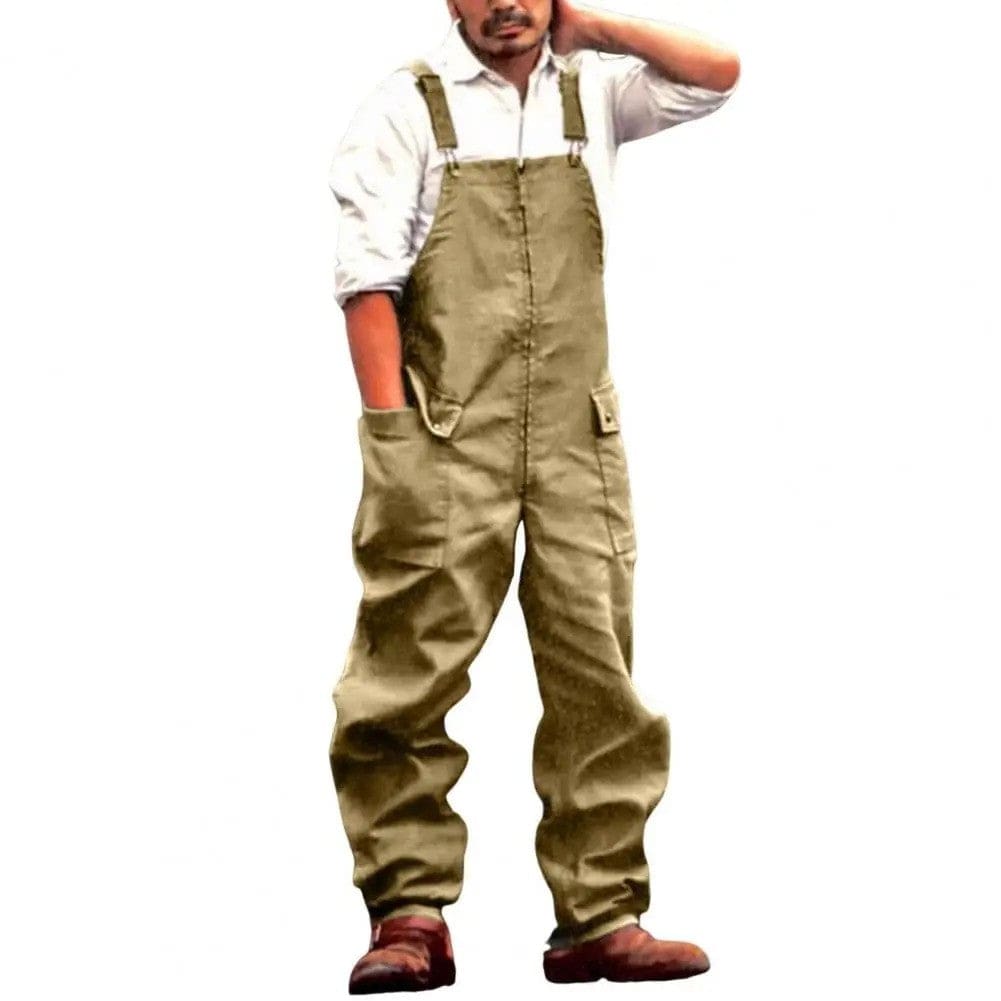 Salopette Cargo Vert Kaki