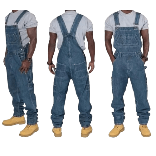 Salopette en Jean Bleu Foncé