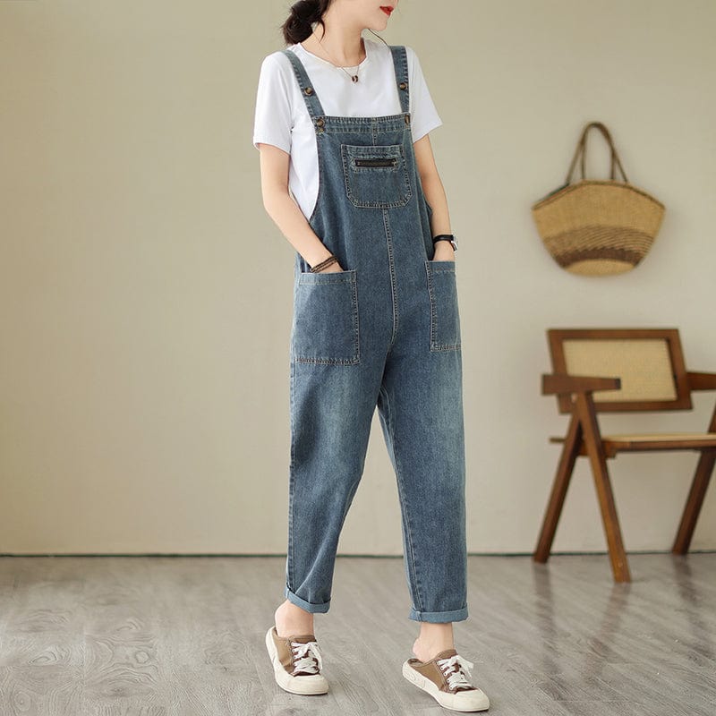 Salopette Jean Bleu Clair