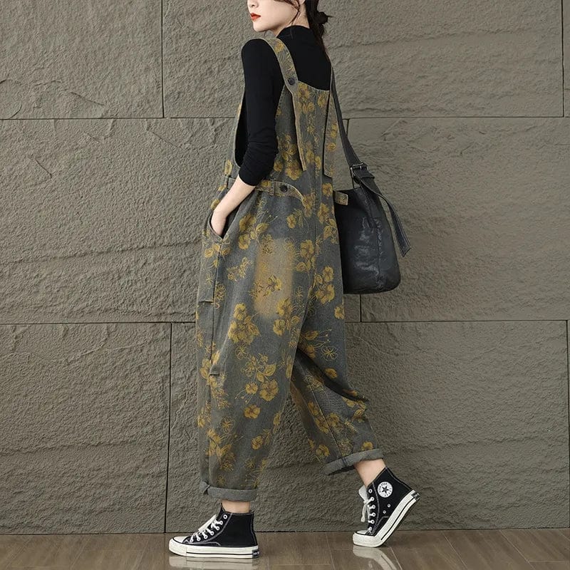 Salopette Jean Fleuri