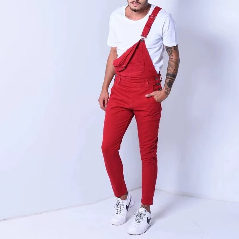 Salopette Jean Rouge