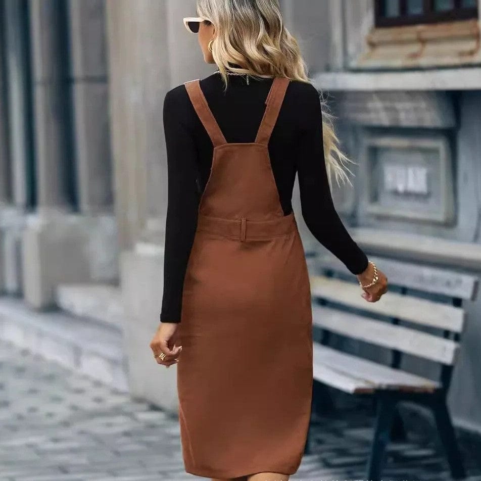 Salopette Jupe Marron