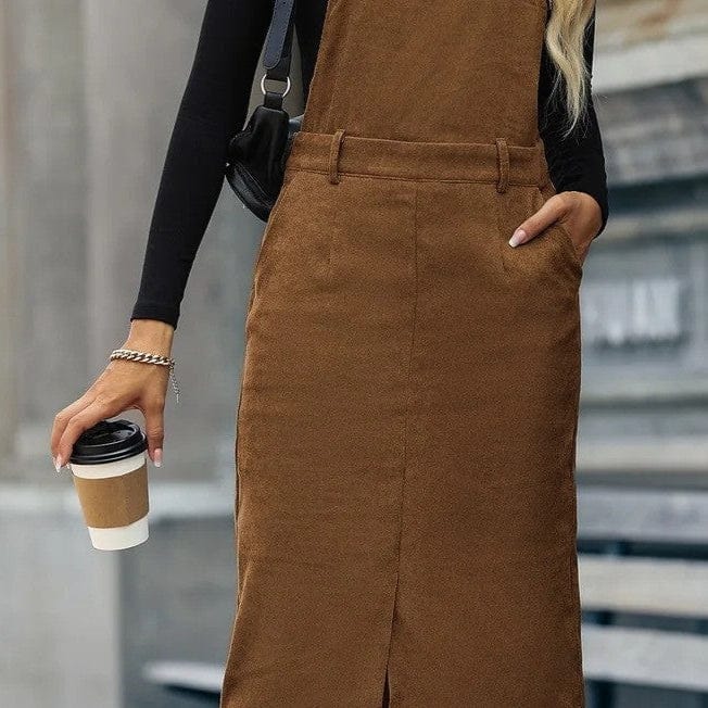 Salopette Jupe Marron