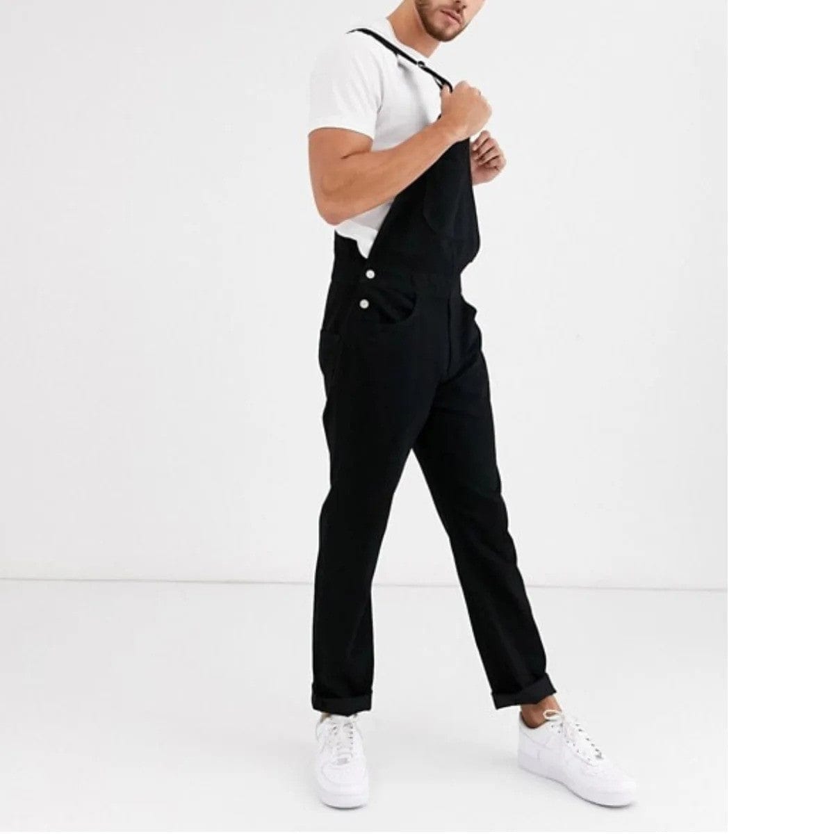 Salopette Noire Fluide