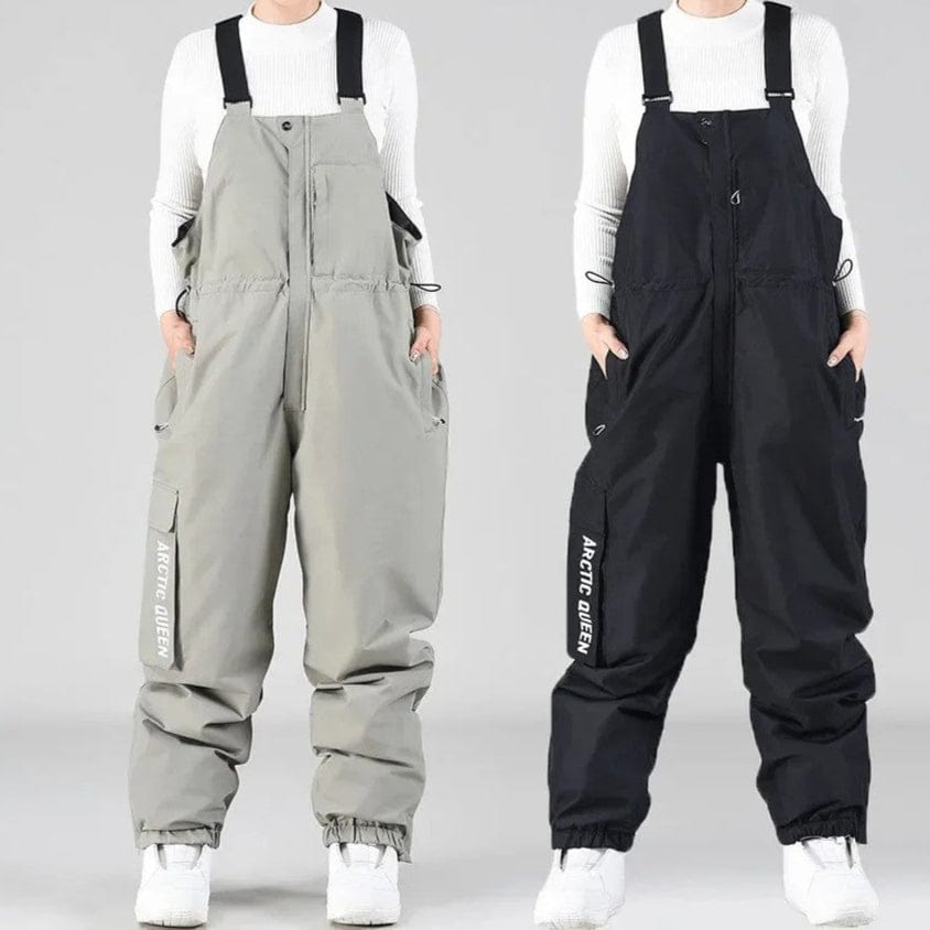 Salopette pantalon ample en toile à détails lacets