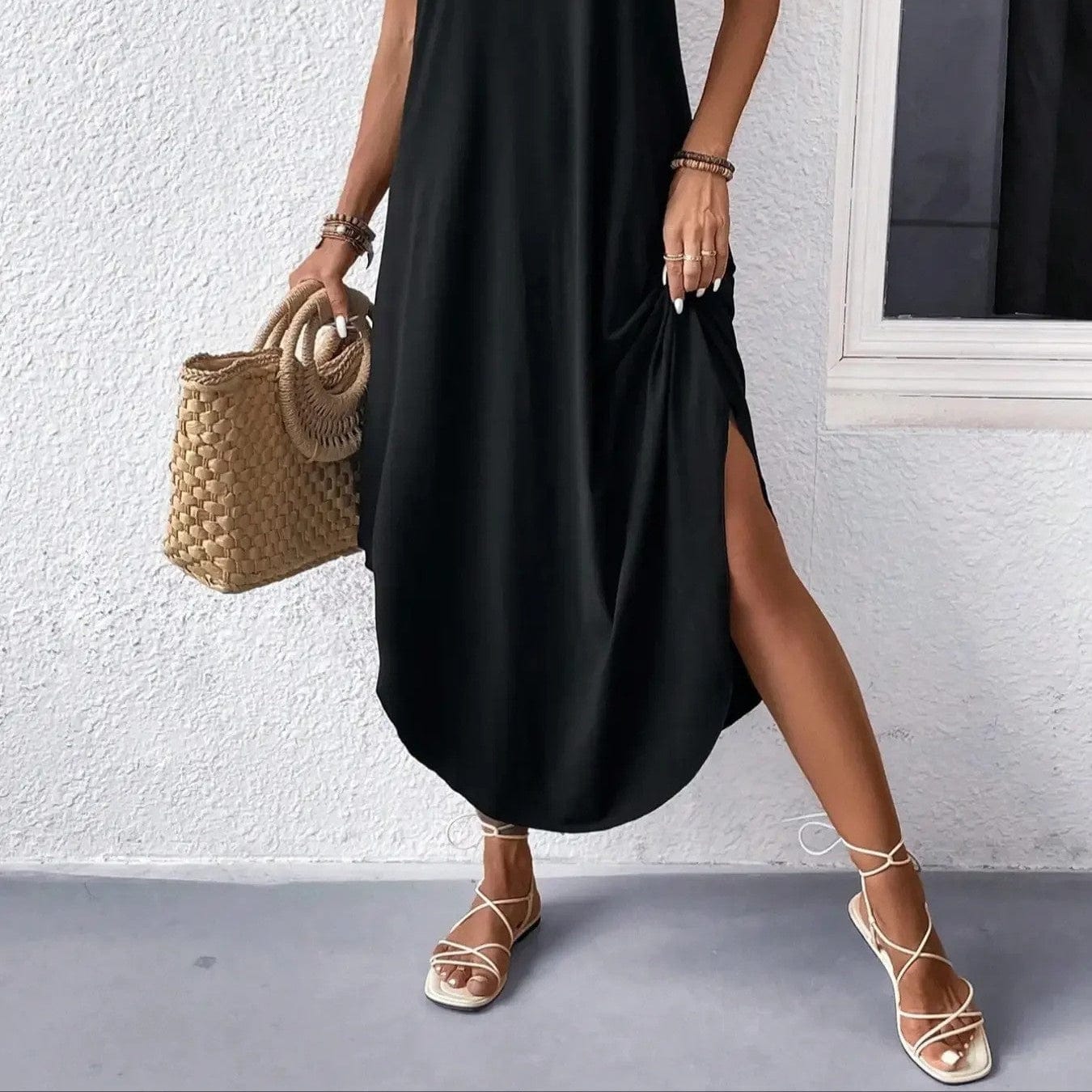 Salopette sarouel asymétrique pour femme