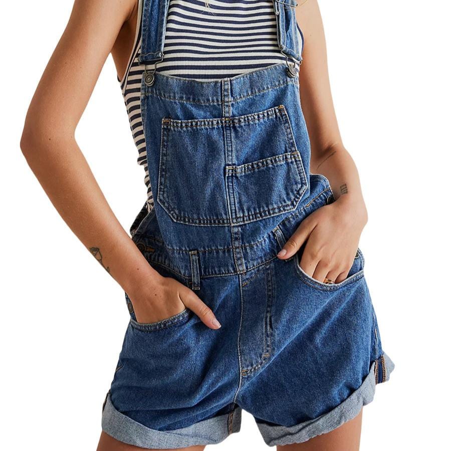 Salopette Short Jean Femme