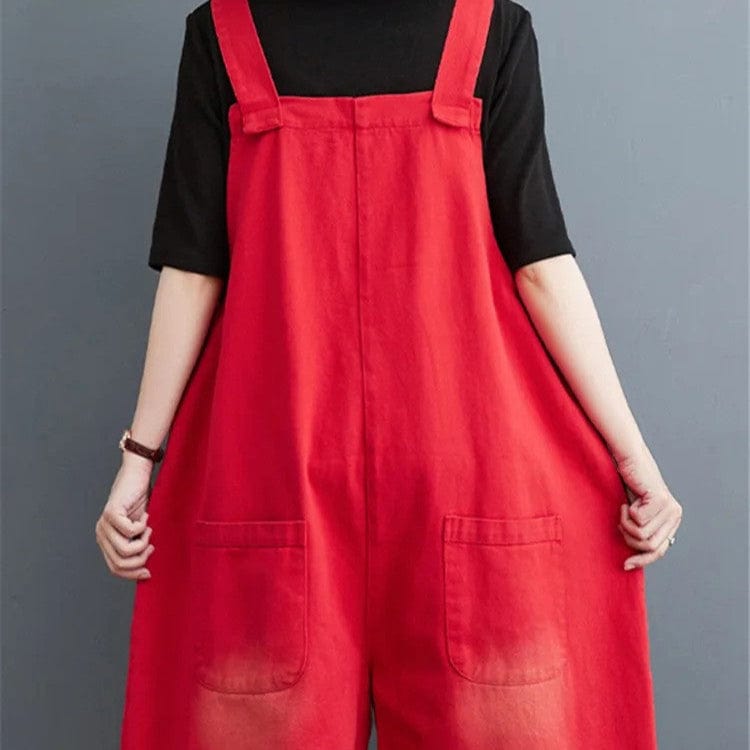 Salopette Short Rouge