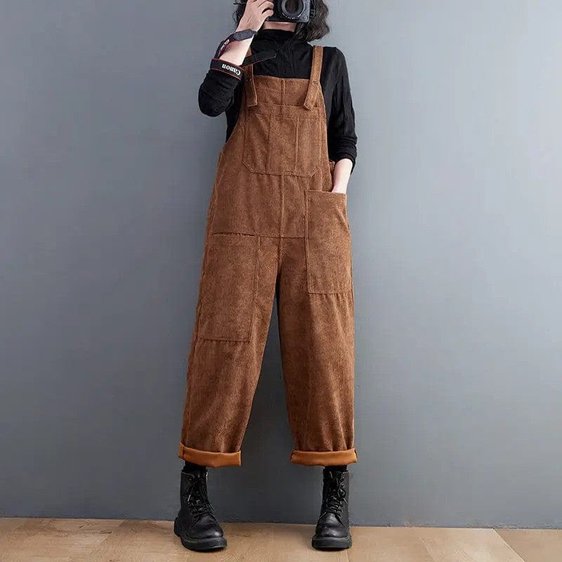 Salopette Velours Marron