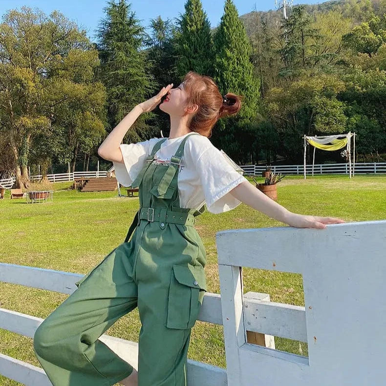 Salopette Verte pour Femme