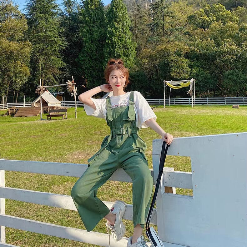 Salopette Verte pour Femme